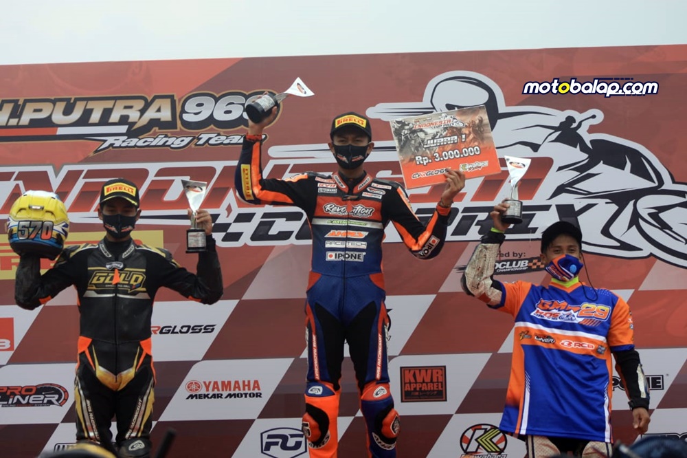 Abdul Gofar di Podium ICP 2 Race 2 di Gery Mang, Subang