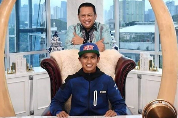 Terima Pembalap Tim Yamaha Galang Hendra Pratama, Bamsoet Dukung Galang Juarai World Supersport 600cc 2021
