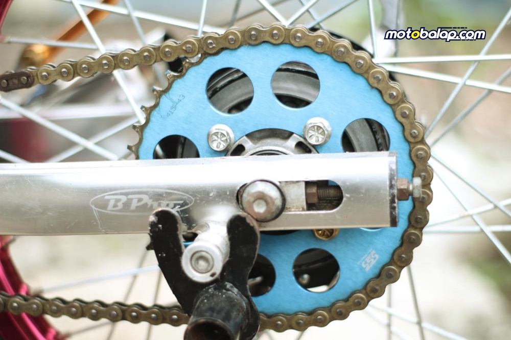 Memakai lengan ayun B-Pro