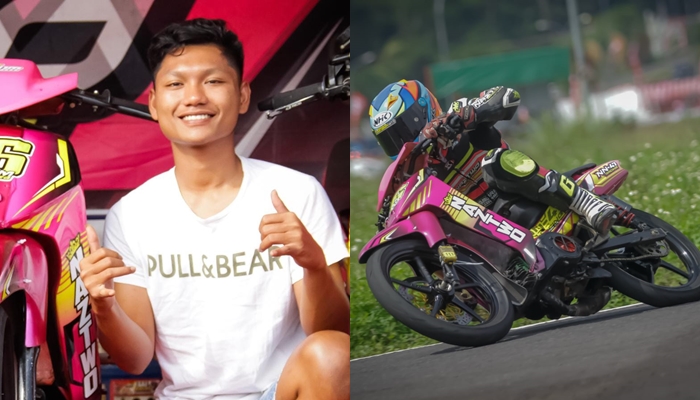 Naztwo NN-47 Racing Team Kembali Munculkan Nama Ikrom Gaza Di Persaingan Podium Bebek 2 Tak Standard 116cc Pemula Tugu Muda Road Race Championsip putaran 2