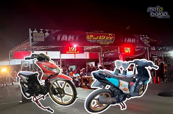 Berjuang di Track 201m, Garapan 99 Rakeri Tulungagung Panen Podium di Event CSDW & Drag Bike Pulau Borneo