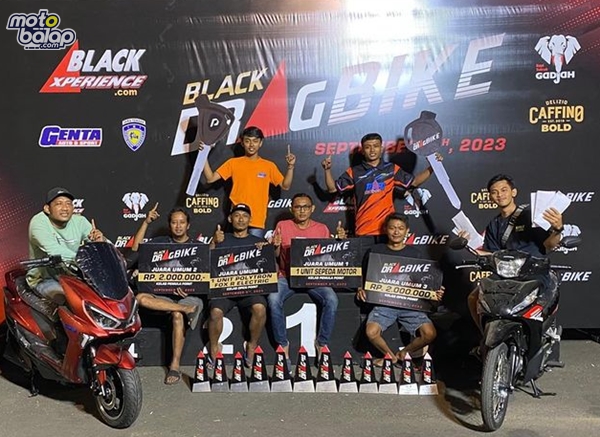 Mampu Lampaui Batas, Arya Saputra Borong Juara Umum Black Drag Bike Semarang 2023