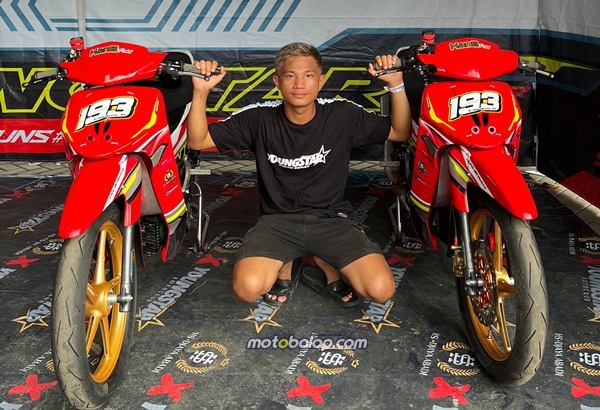 Bebek 2T 125cc Youngstar HJS Subur Jaya Junss80 Racing Team Bersama Carlos Domelos Tak Tersaingi di VSC Old and New Year 2024 Yogya