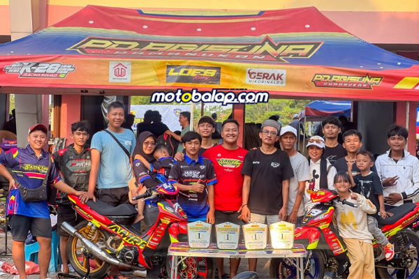 Tidak Tergoyahkan Di Empat Kelas Bebek Dua Tak Motoprix Seri 1 Subang, Amrf Jatim Berikan Persembahan Manis Untuk Sponsor.