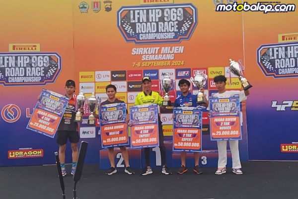 Daftar Perolehan Poin Dan Juara Umum LFN HP969 Road Race Championship Putaran 2 Mijen Semarang