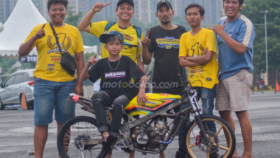 Debut Sukses: Jebong Bawa Jocell Kawahara Racing Juara di Sport 2T 155 STD Open Speed Driver Drag Competition