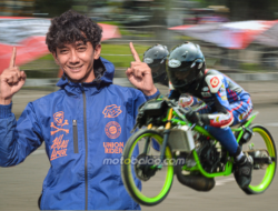 Sport 2T 155cc TU Open Sangat Tangguh di Sumber Production Drag Bike Championship Cimahi