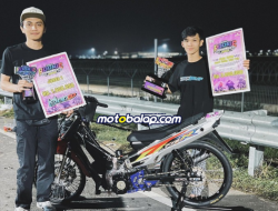 Jawara Baru AG Style Matapanah Rookie Dragbike Resmi Jadi Milik Tim Dosen Balap DJM Dengan Adopsi Spek Mesin By Yossy Erika