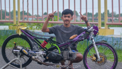 Strategi Jitu Nanda Kancil Bareng LGM Guppis Sabet Juara Umum Fun Race Dragbike Pemula Rookie Indramayu