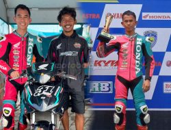 Gerry Salim Rider Honda Immanuel MKO MCR HRP Raih Podium 3 di Race 2 MP1 Expert Kejurnas Motoprix Region B Putaran 1 Surabaya