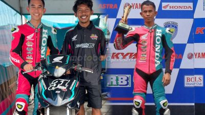 Gerry Salim Rider Honda Immanuel MKO MCR HRP Raih Podium 3 di Race 2 MP1 Expert Kejurnas Motoprix Region B Putaran 1 Surabaya