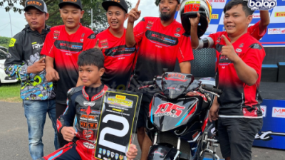 Resky Yusuf Rider Rookie ‘Sinau’ Novice Hasilnya Luar Biasa di Kejurnas Motoprix Region B 2025 Putaran 1 Surabaya