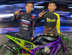 Dominasi Mutlak! Dua Dragster Sekar Anom Group Konsisten Tembus 6,8 Detik di Matapanah Rookie Dragbike GBT Surabaya