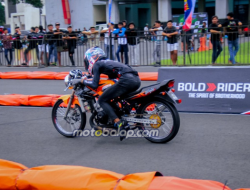 Sultan ABJ Terlalu Superior! Dominasi Kelas Sport 2 Tak 155cc Sunmori dengan Borong 4 Podium di Matapanah Rookie Dragbike GBT Surabaya