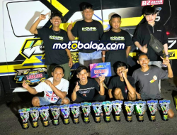 K-Cunk Motor X Wijaya Racing Kediri Sukses Borong Podium di Gelaran Matapanah Rookie Dragbike Malang!