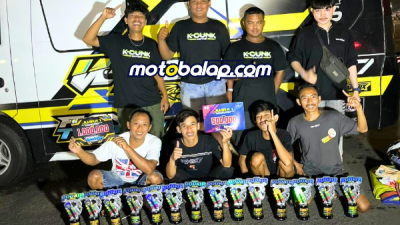 K-Cunk Motor X Wijaya Racing Kediri Sukses Borong Podium di Gelaran Matapanah Rookie Dragbike Malang!