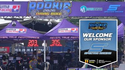 Spectro Racing Part Turut Andil Sukseskan Gelaran Matapanah Rookie Drag Bike Malang 2026!