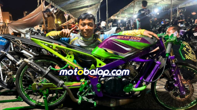 Tampilan Baru Ninja 155 Rangka STD Sekar Anom Group Catatkan Podium Pertama di Matapanah Rookie Dragbike Malang!