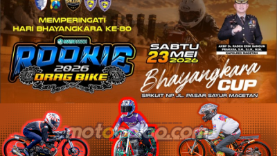 Peringati Hari Bhayangkara ke-80 Polres Magetan Bersinergi Gelar Balap Lurus Resmi Matapanah Rookie Dragbike 2026