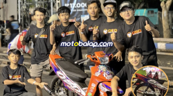 Pembuktian Kembali! AG Pro X OBD Muffler DJM Racing Dominasi Podium Black Drag Bike Kelas FIZR 125 cc Rangka Standar Sunmori Mix Rider