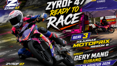 Yamaha Zyrof 47 Turunkan Tiga Pembalap Hadapi Kejurnas Motoprix Region B Putaran 3 Subang