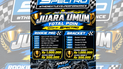 Manjakan Para Pembalap Pemula Spectro Akan All Out Support Matapanah Rookie Drag Bike Nganjuk 2026!