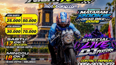 Siap-Siap NTB! Matapanah Rookie Drag Bike Akan Hadirkan Event Berkualitas, Siapkan 27 Kelas di Eks Bandara Selaparang Mataram